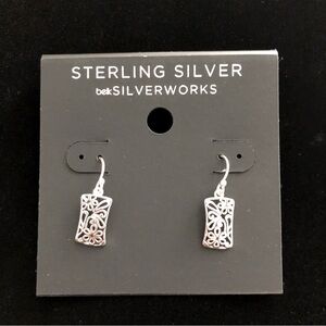 NWT Sterling Silver Belk Silverworks drop earring. Great gift idea!